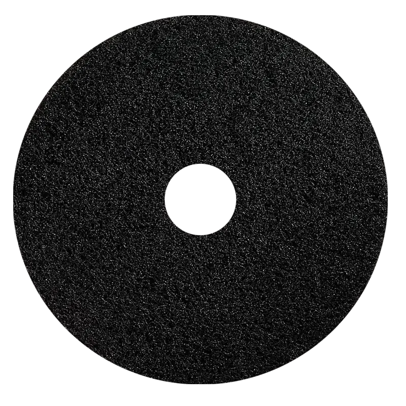 Black Floor Scrubber Pad 17" Thinline(Machine Use) 