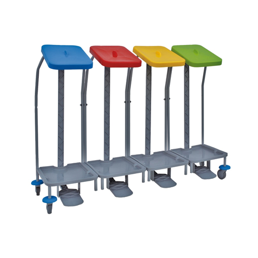[CARR00974 IPC Linen 24 Carrello Porta Biancheria Quandruplo Lid w/Pedal] IPC Linen 24 