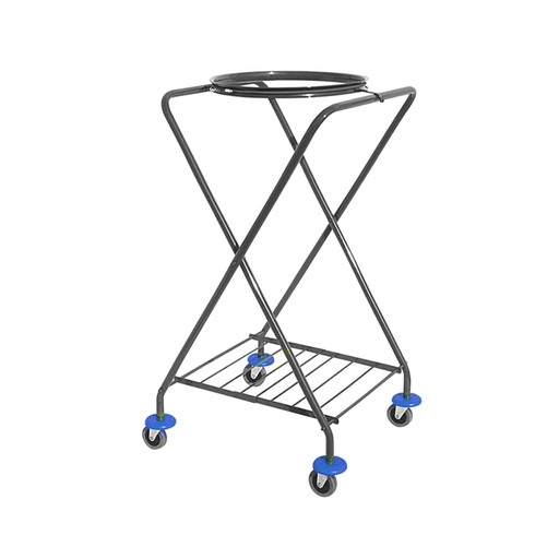 [CARR01098  IPC X Framed Painted Waste Trolley Metal (Blue)] IPC X Framed Waste Trolley