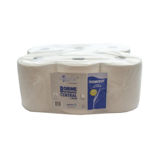 [RI8M095/F Paperdi Hand Towel Roll 95mt Core 60mm Centre Pull x 6 rolls Bobine Devidage] Paperdi Centre Pull Hand Towels Davidage