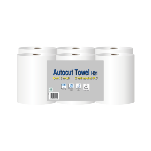 [RI8M150/21 Paperdi Hand Towel Roll 130mt Autocut Core 40 mm H.21] Paperdi Autocut Hand Towel